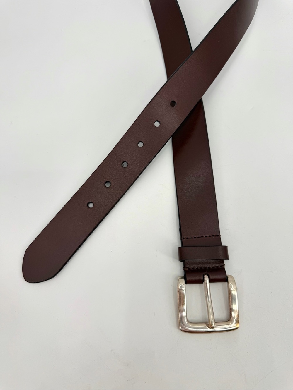 Express Belt Women’s M Dark Brown Genuine Leather Classic Casual